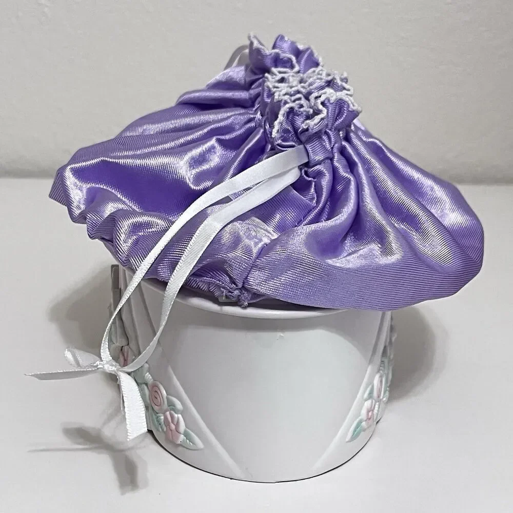 Vintage Cabbage Patch Kids Doll Magic Nursery Cradle Carriage Purple Set 1998